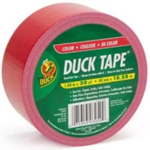 Duck 392874 Duct Tape,1.88" x 20 Yd, Red