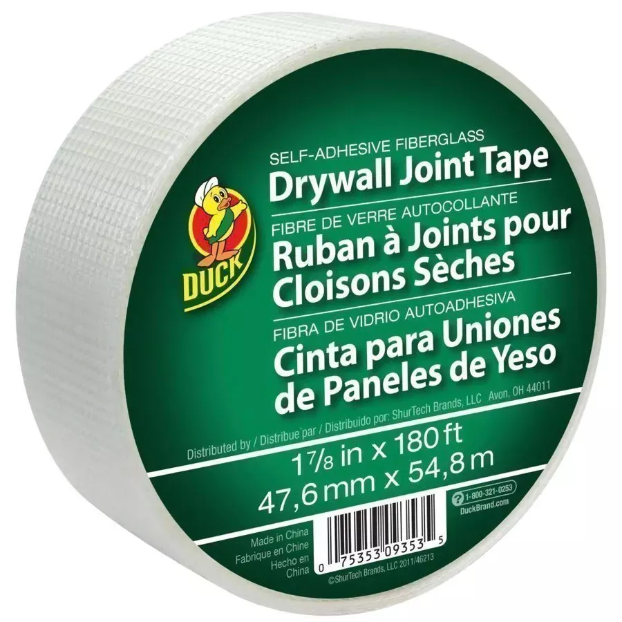 Duck Self-Adhesive Fiberglass Drywall Joint Tape - 1.88" x 180'