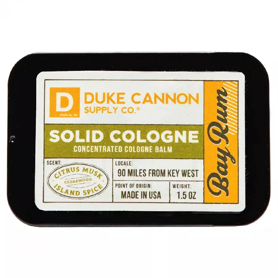 Duke Cannon Solid Cologne - Bay Rum - 1.5 oz