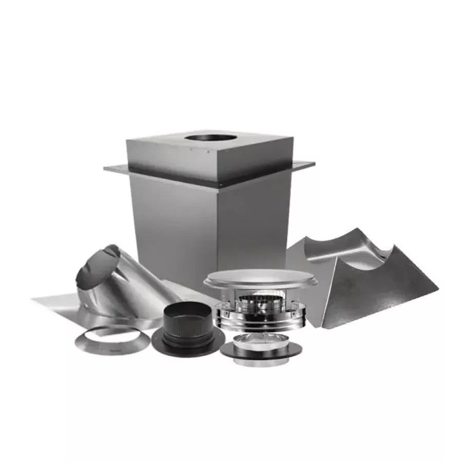 DuraVent 6" Triple Wall Chimney Pipe Up Through Ceiling Kit
