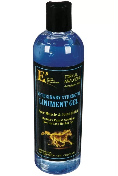 E3 100012 Horse Liniment Gel, 12 Oz