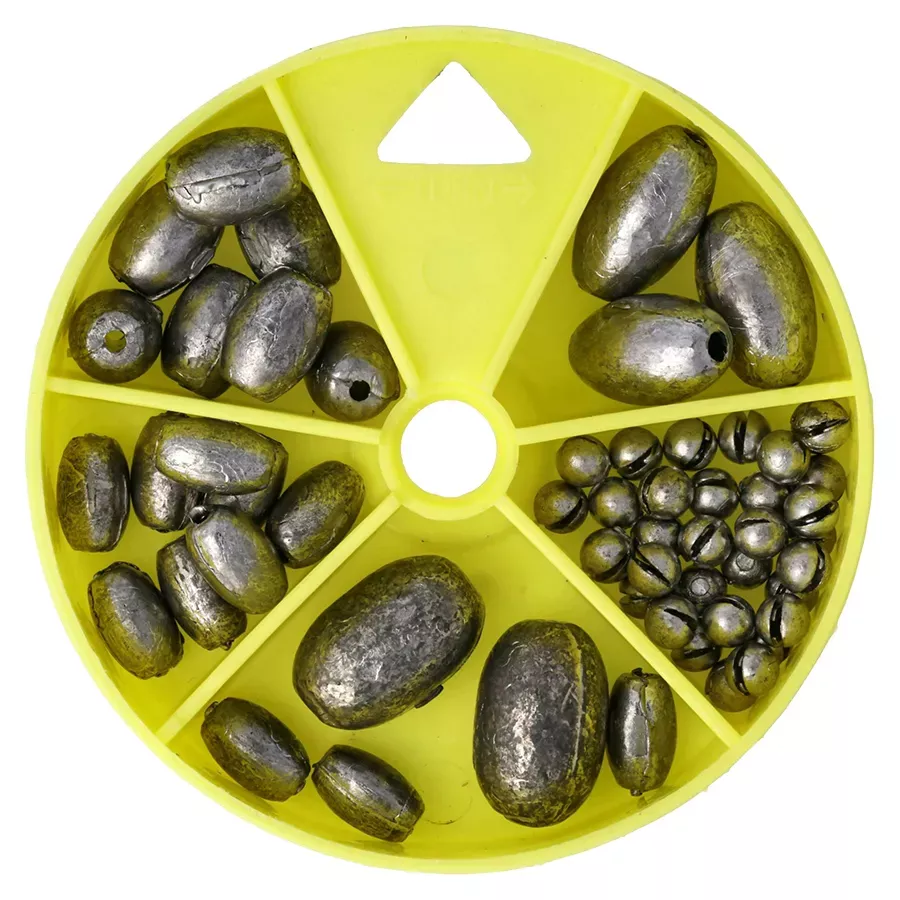 Eagle Claw Egg and Split-Shot Sinker Assortment - 55 pcs
