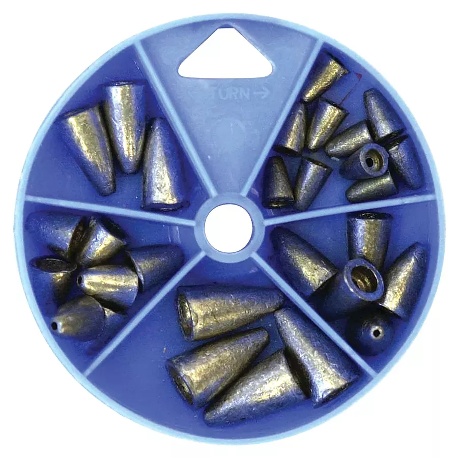 Eagle Claw Worm Weight Sinker Assortment - 27 pcs