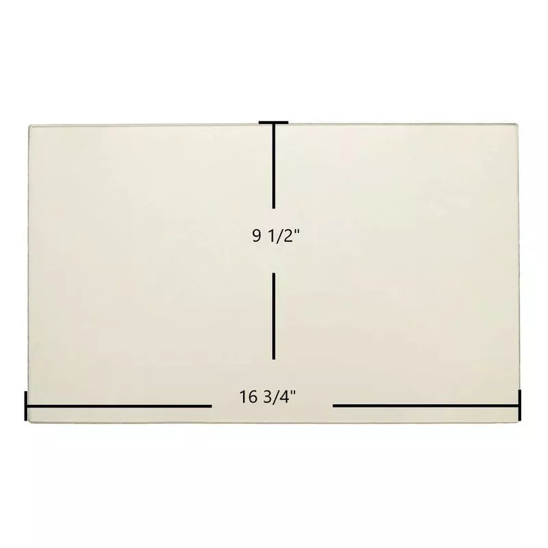 Earth Stove 1400HT Ceramic Glass Panel 16 3/4″ x 9 1/2″ Replacement (10514)