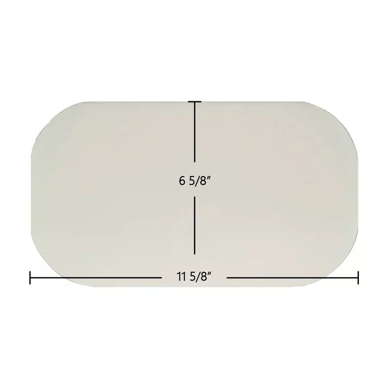 Earth Stove Oval Ceramic Glass Panel 11 5/8″ x 6 5/8″ Replacement (ES-Oval)