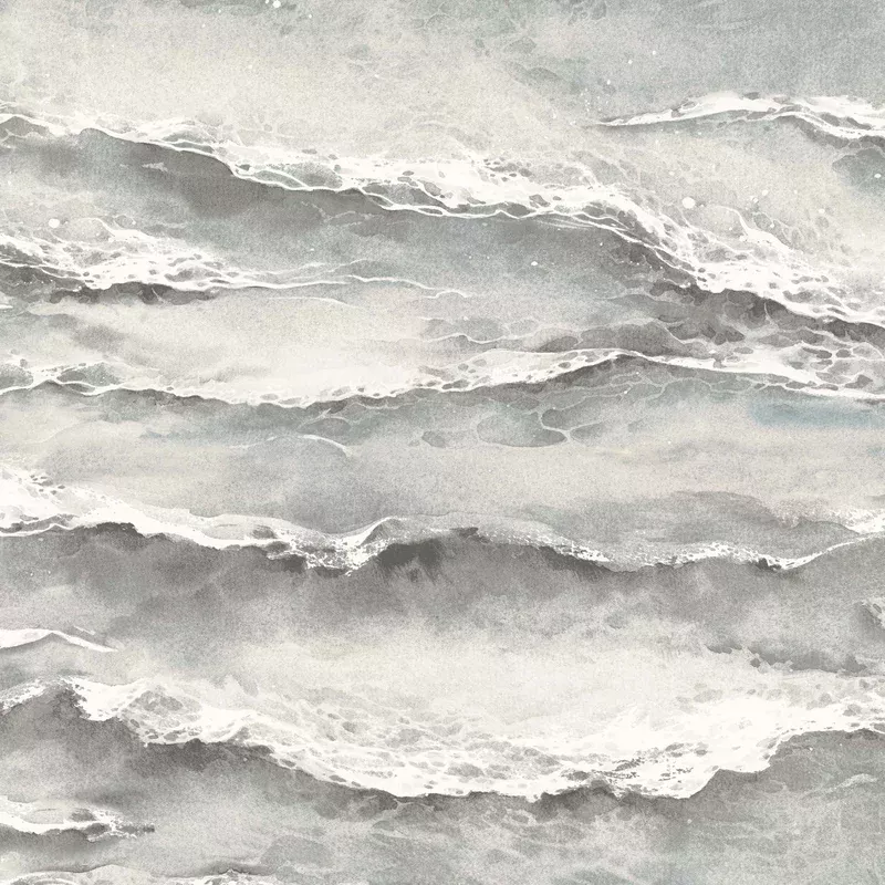 Ebb & Flow Sea Wave Storm Wallpaper