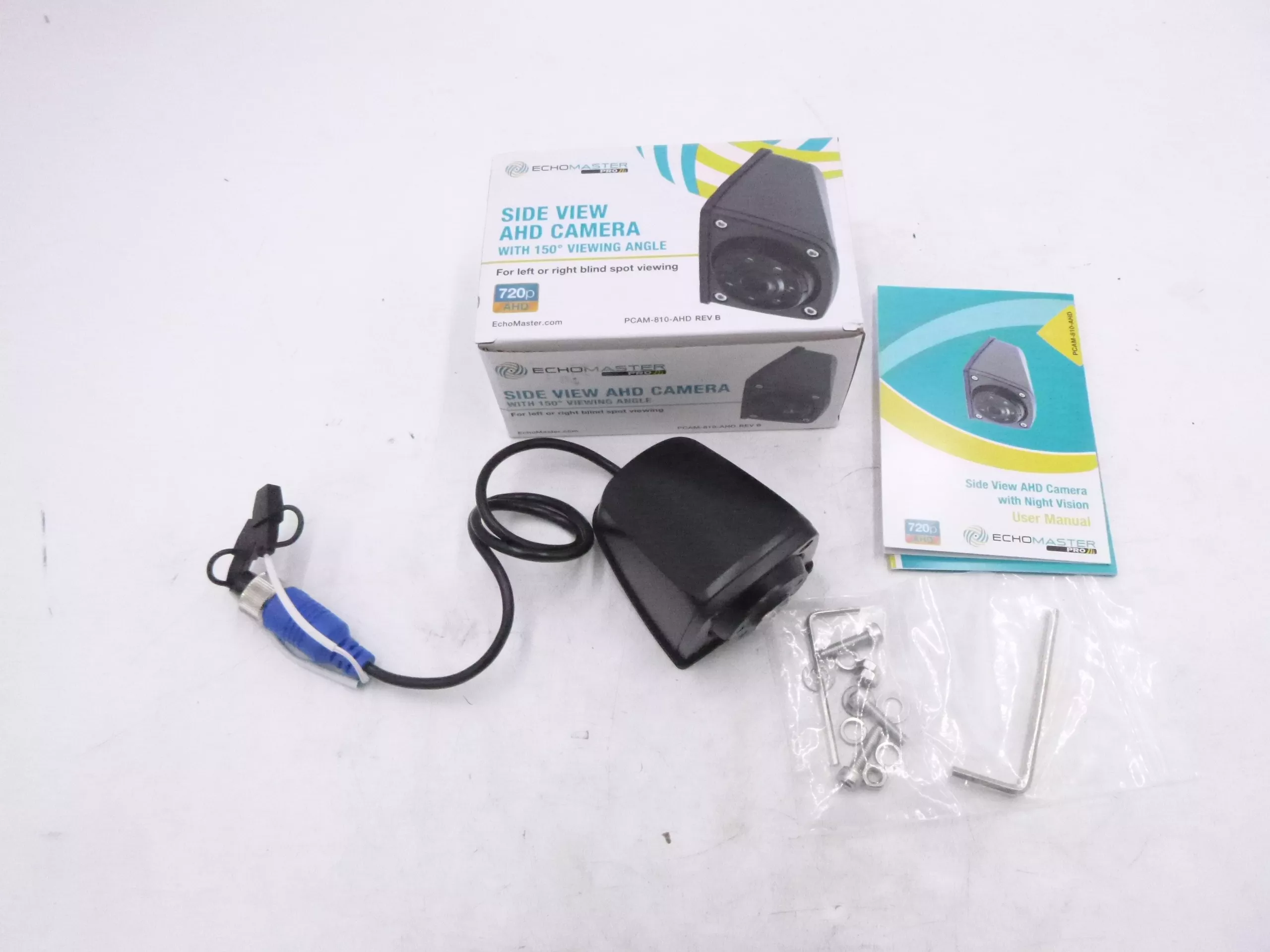 Echomaster PCAM-810-AHD Side View AHD Camera Night Vision HD Resolution