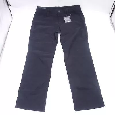 Eddie Bauer Women’s Guide 5-Pocket Curvy/Slim Straight Pants, Black, Size 10