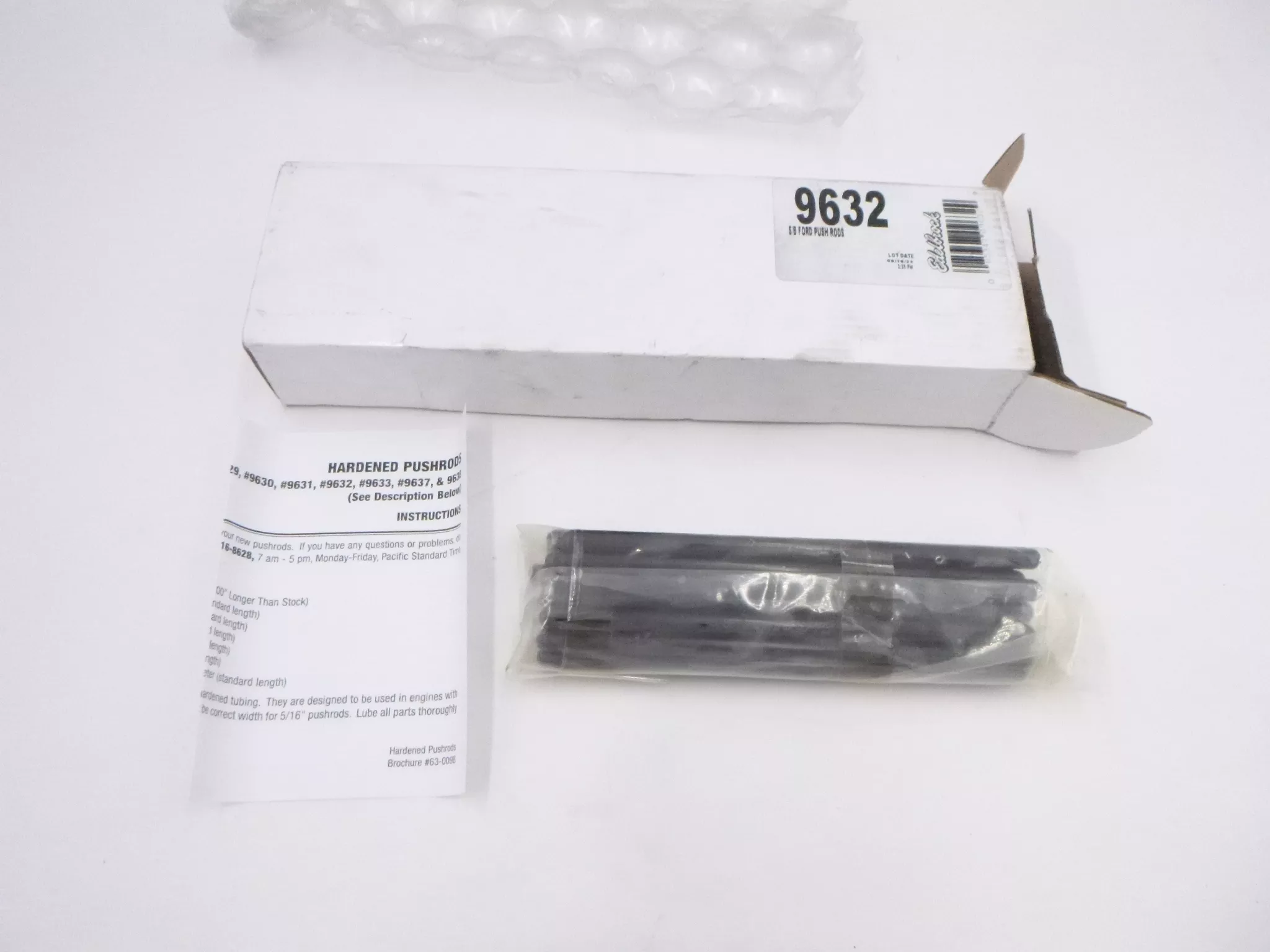 Edelbrock Pushrods 9632 5/16″D 6.8″ L 4130 Chromoly .080 Wall Universal Ford Fit