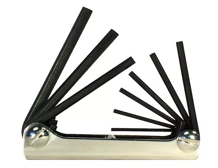 Eklind 20911 Fraction Fold-Up Hex Key Set, 9 Piece