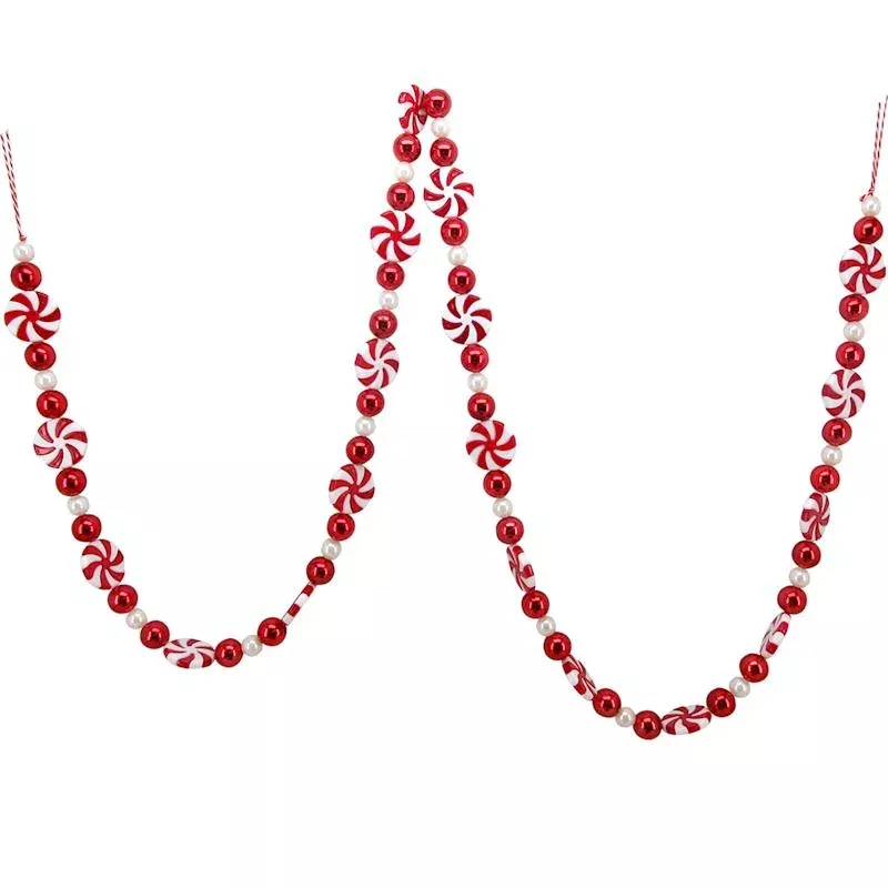 The Elf on the Shelf Red & White Candy Garland, 72"