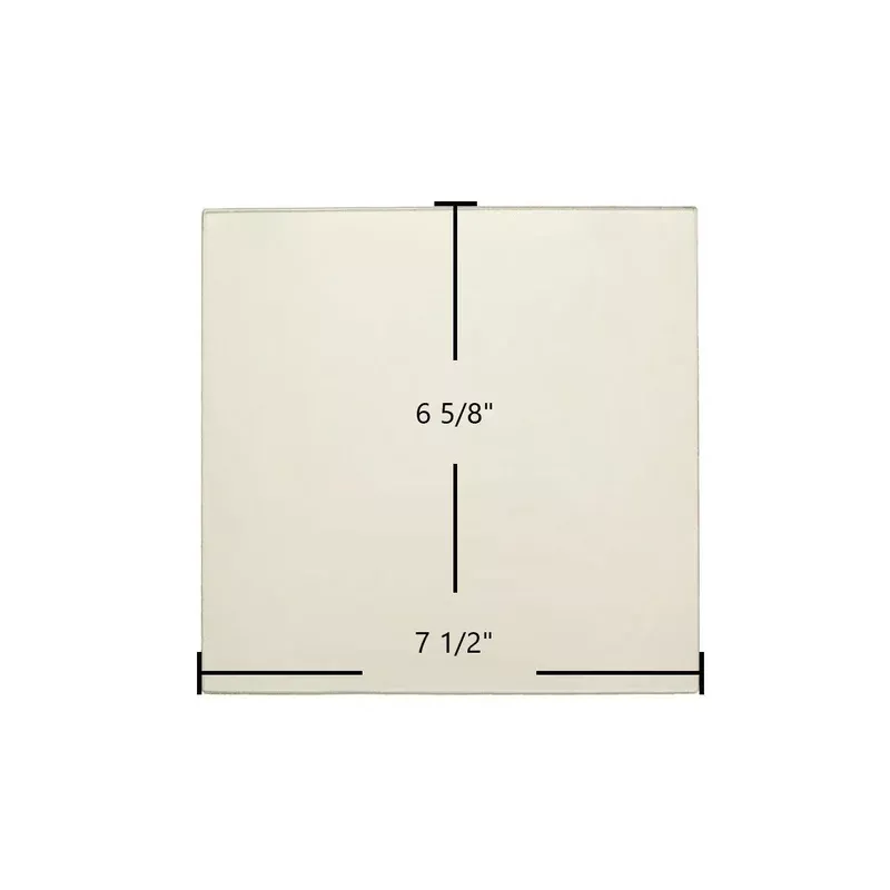 Elmira Fireview Cook Stove 1840 1842 Ceramic Glass Panel | 7 1/2″ x 6 5/8″ | Part #3337