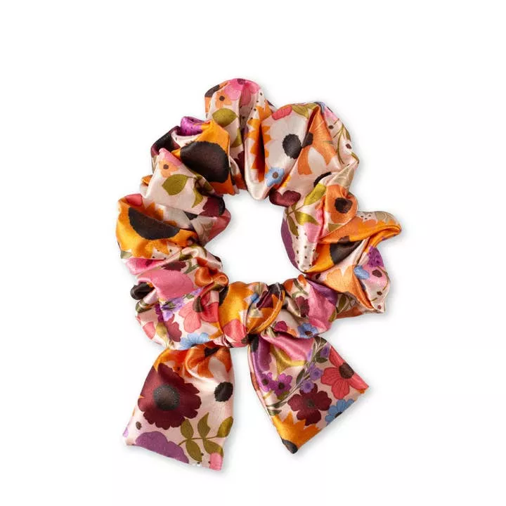 Elyse Breanne Design - Satin Scrunchie, Rainbow Garden