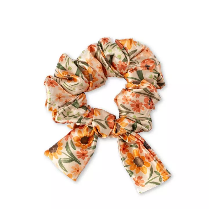 Elyse Breanne Design - Satin Scrunchie, Sunny Poppies