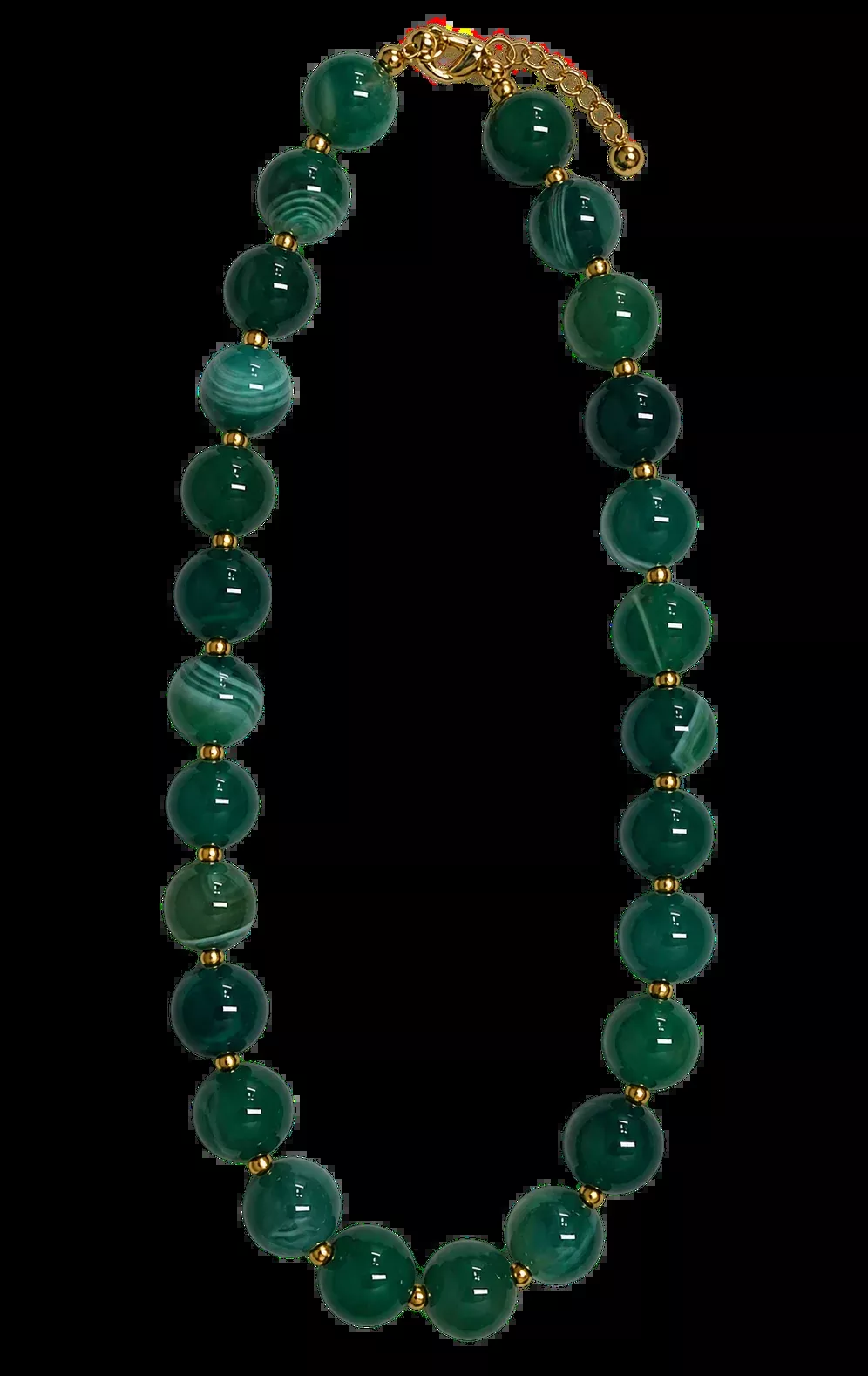 Emerald Green Beaded Necklace