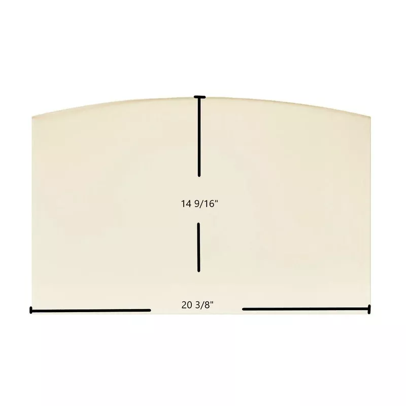 Energy King 2800 Silhouette Wood Stove Ceramic Glass Panel | 20 3/8″ x 14 9/16″