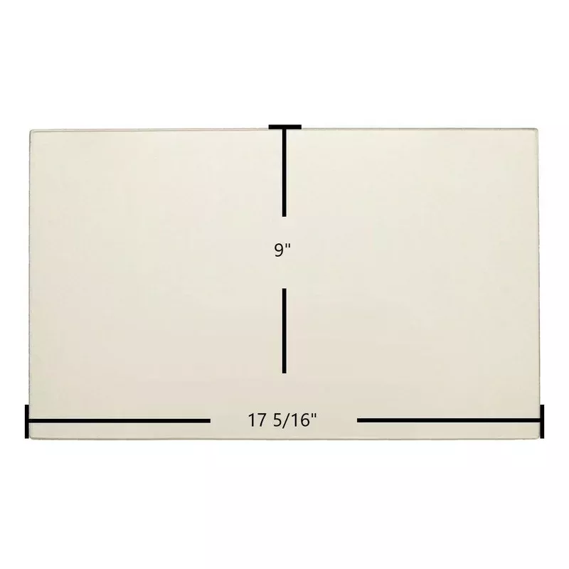 Enerzone Solution 2.0-I Ceramic Glass Panel | 17 5/16″ x 9″ | OEM High-Temperature Replacement