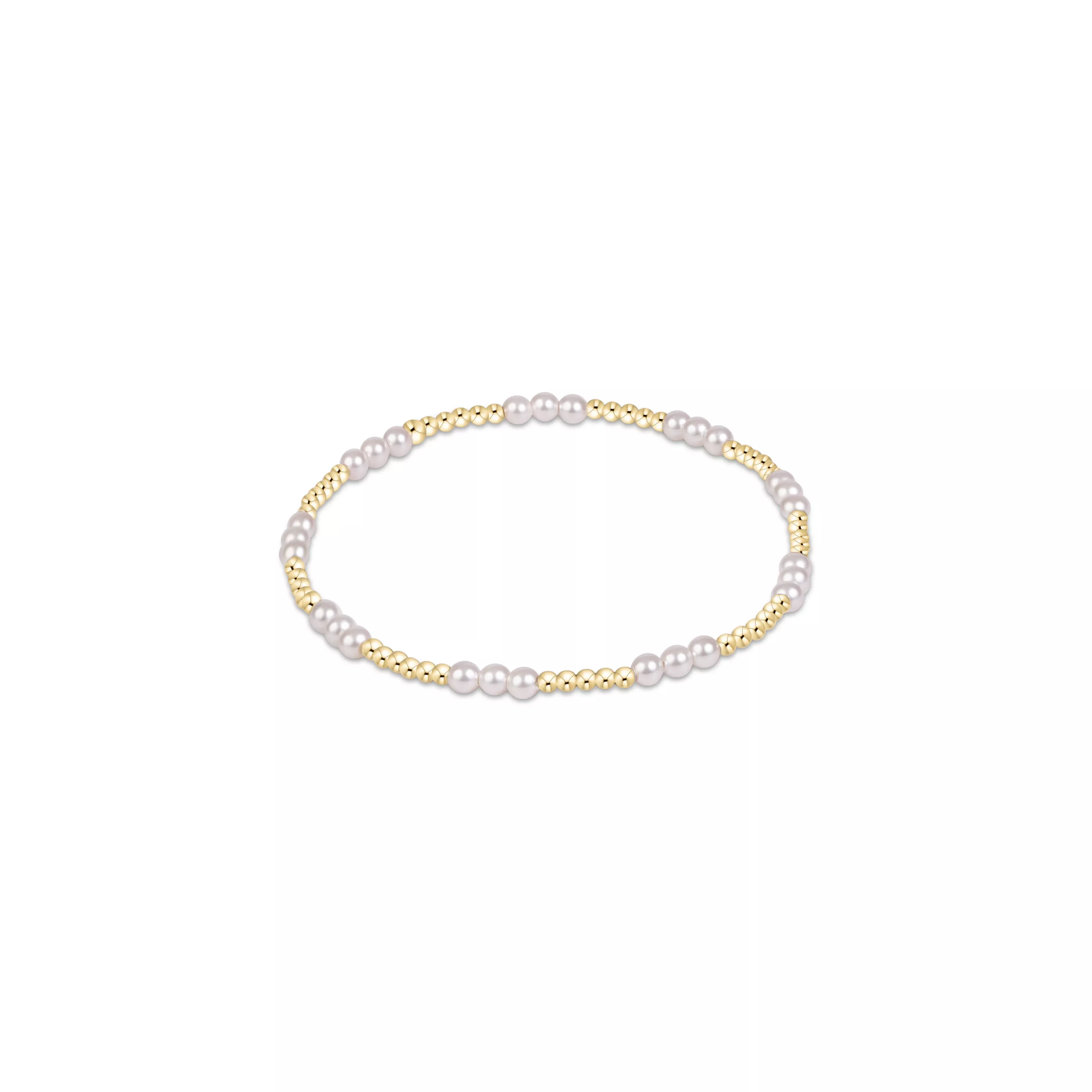 enewton - Classic Joy Pattern 3mm Bead Bracelet, Pearl