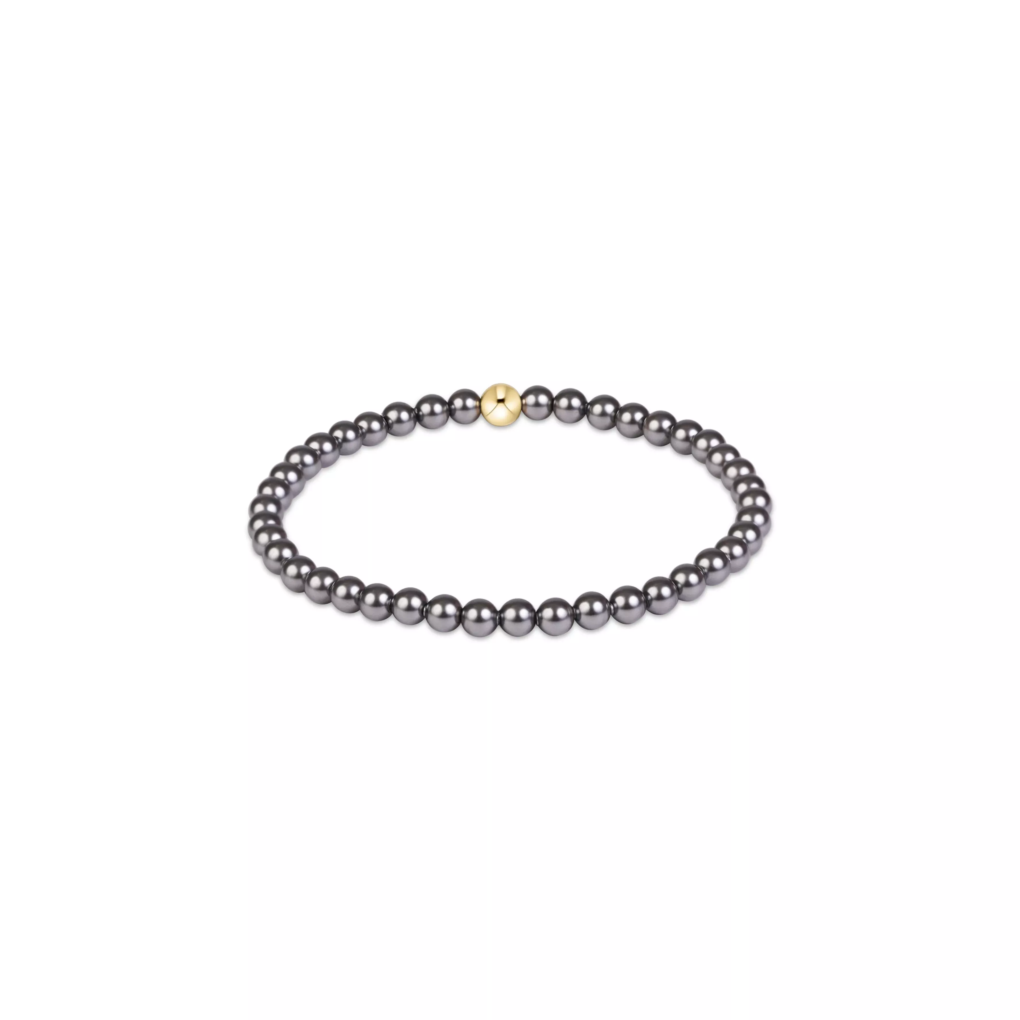 enewton - Classic Pearl Dark Grey 4mm Bracelet
