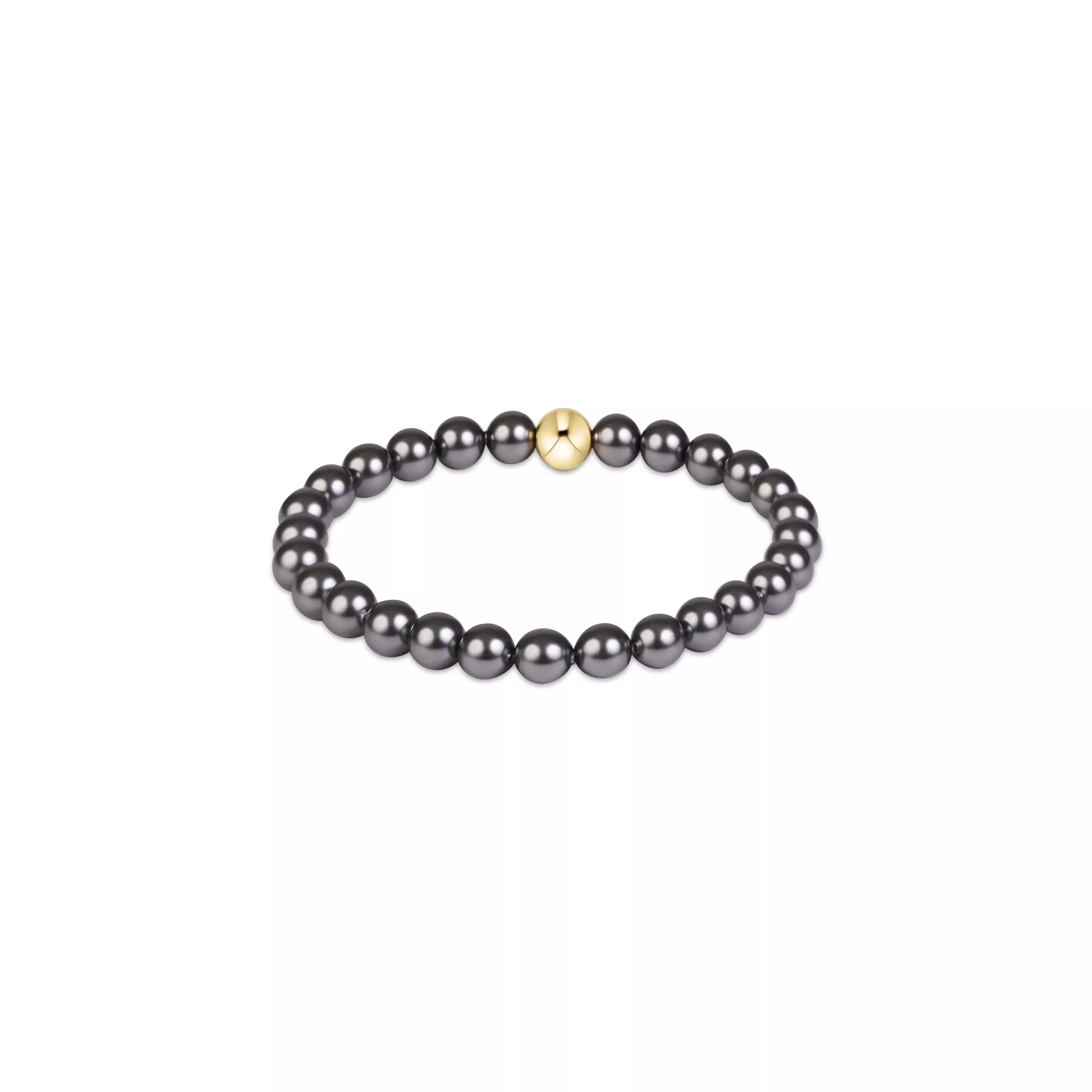enewton - Classic Pearl Dark Grey 6mm Bracelet