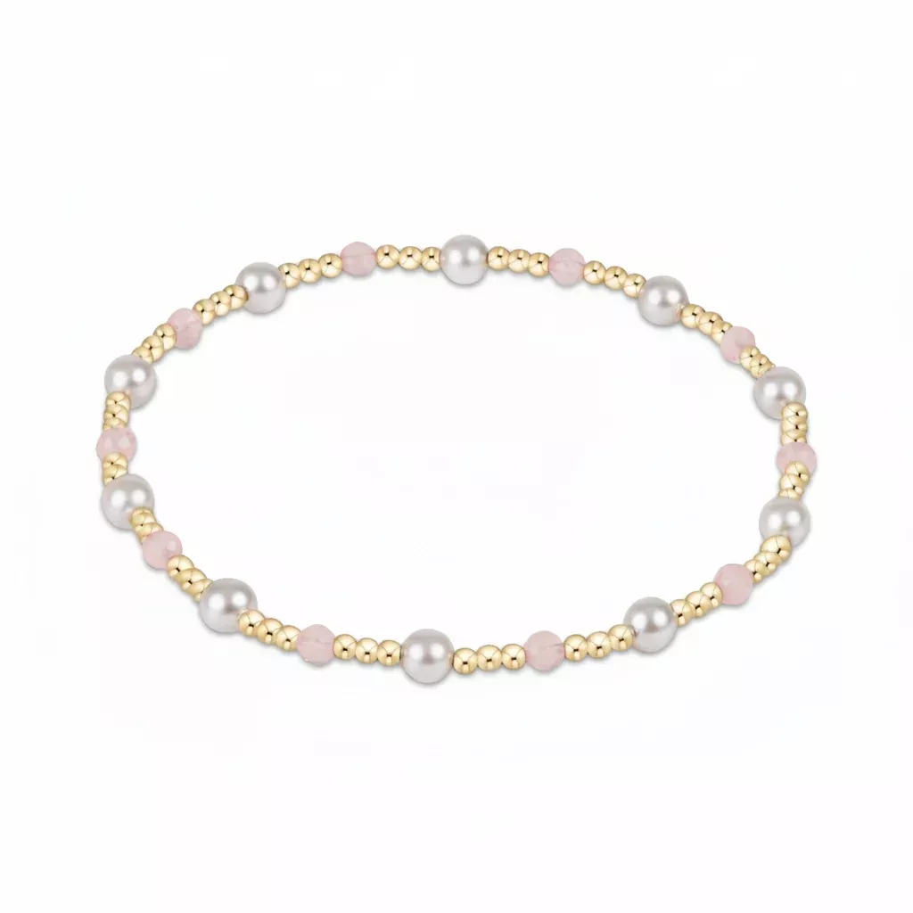 enewton - Extends Pearl Sincerity 4mm Gem Bracelet, Pink Opal