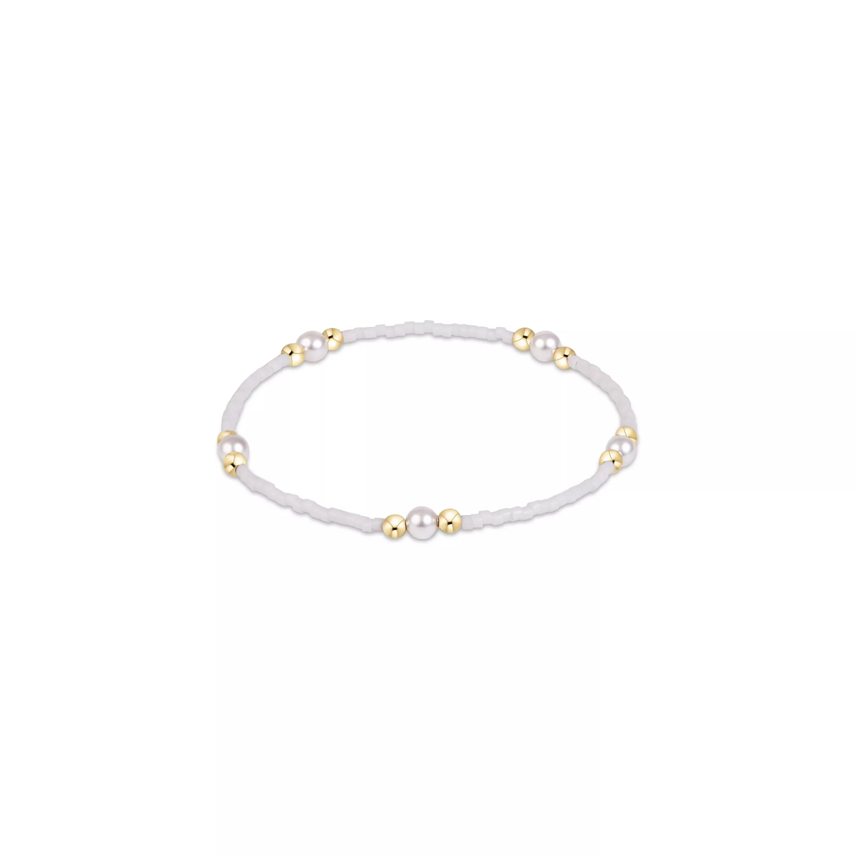 enewton - Gameday Hope Purpose Pearl Bracelet, White