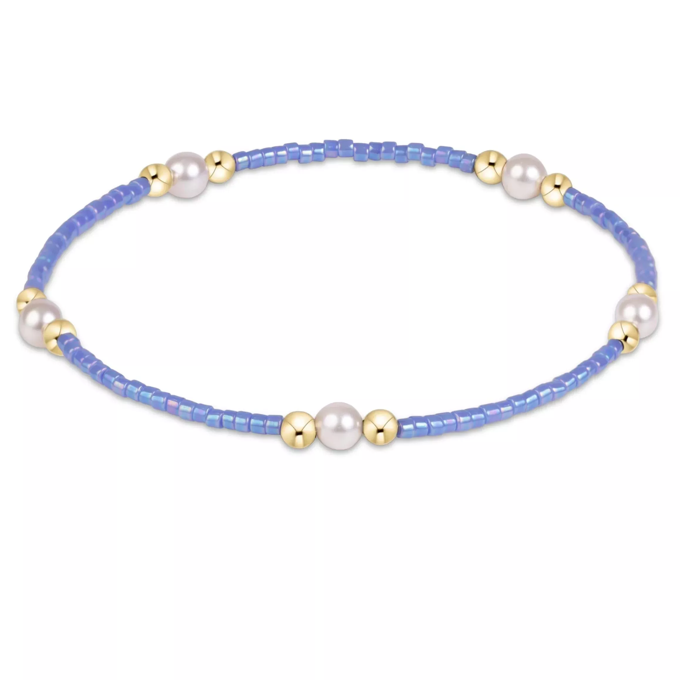 enewton - Hope Purpose Pearl Bracelet, Bright Blue