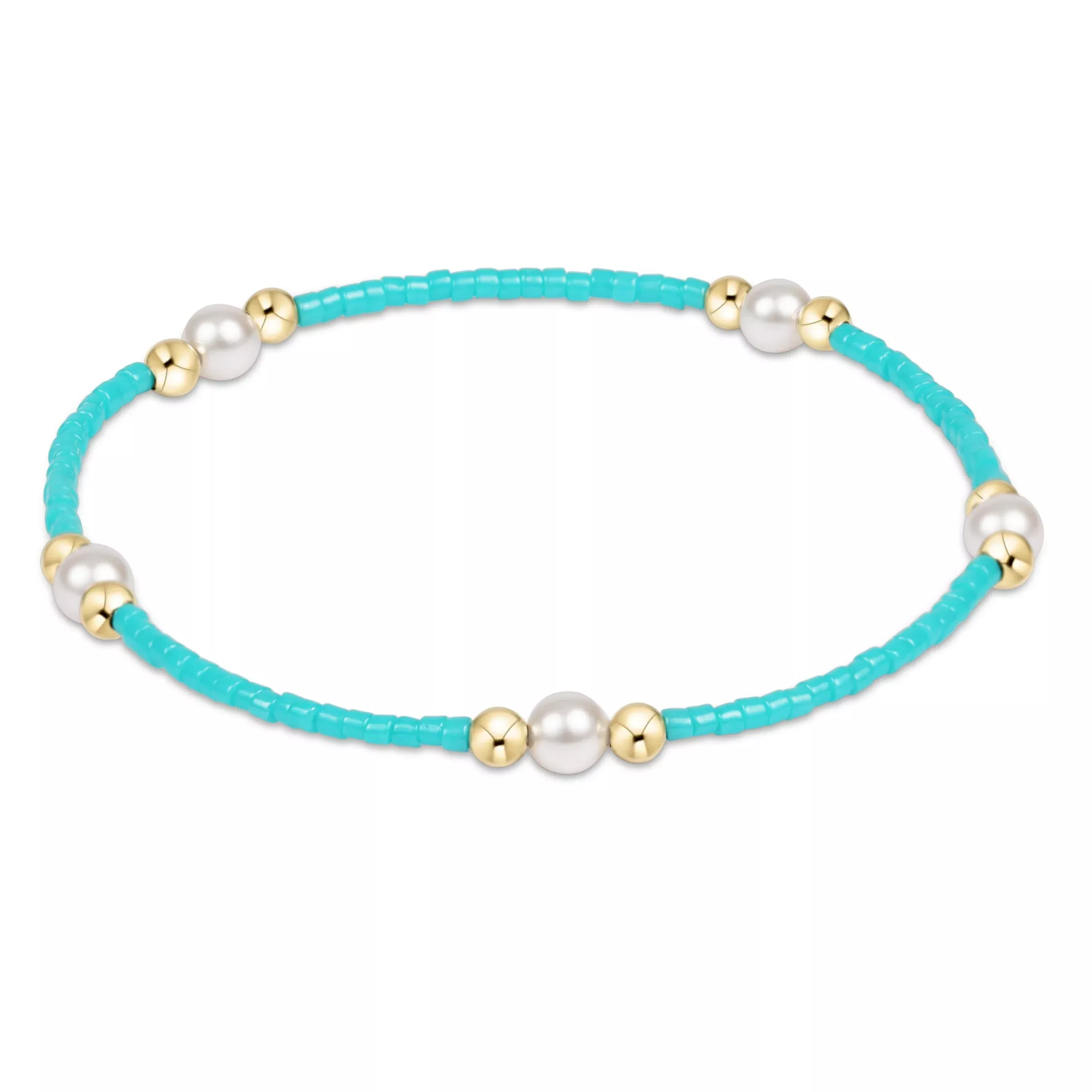 enewton - Hope Purpose Pearl Bracelet, Turquoise