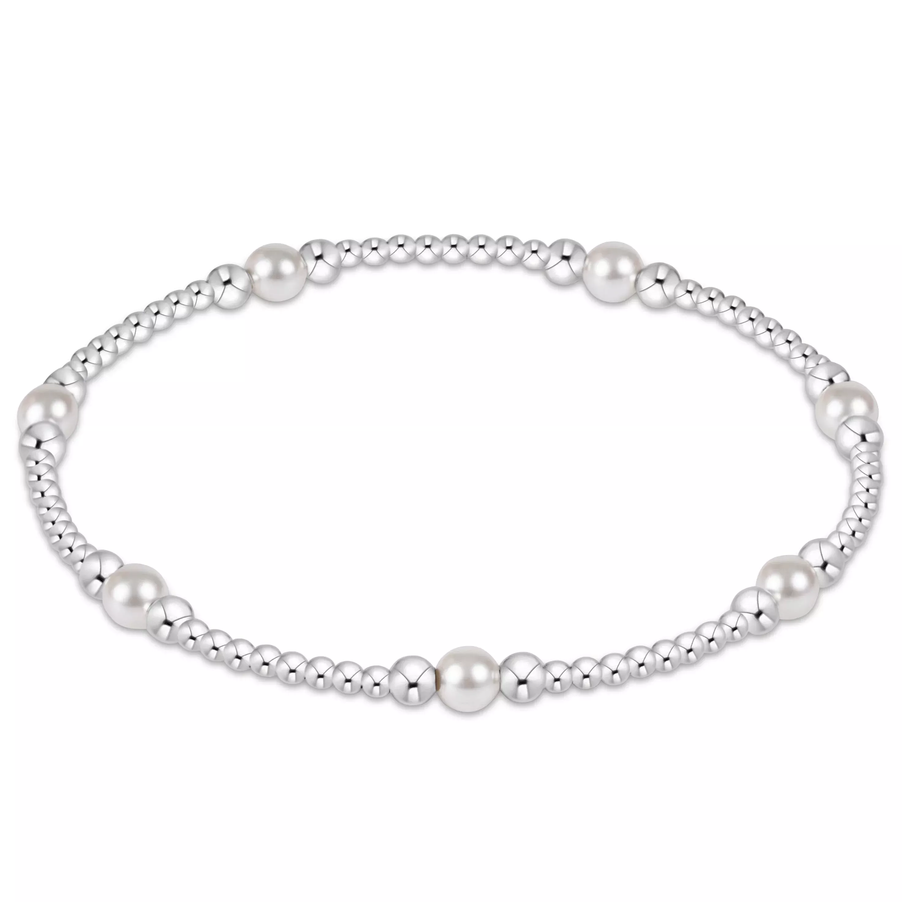 enewton - Purpose Pearl Sterling 4mm Bead Bracelet