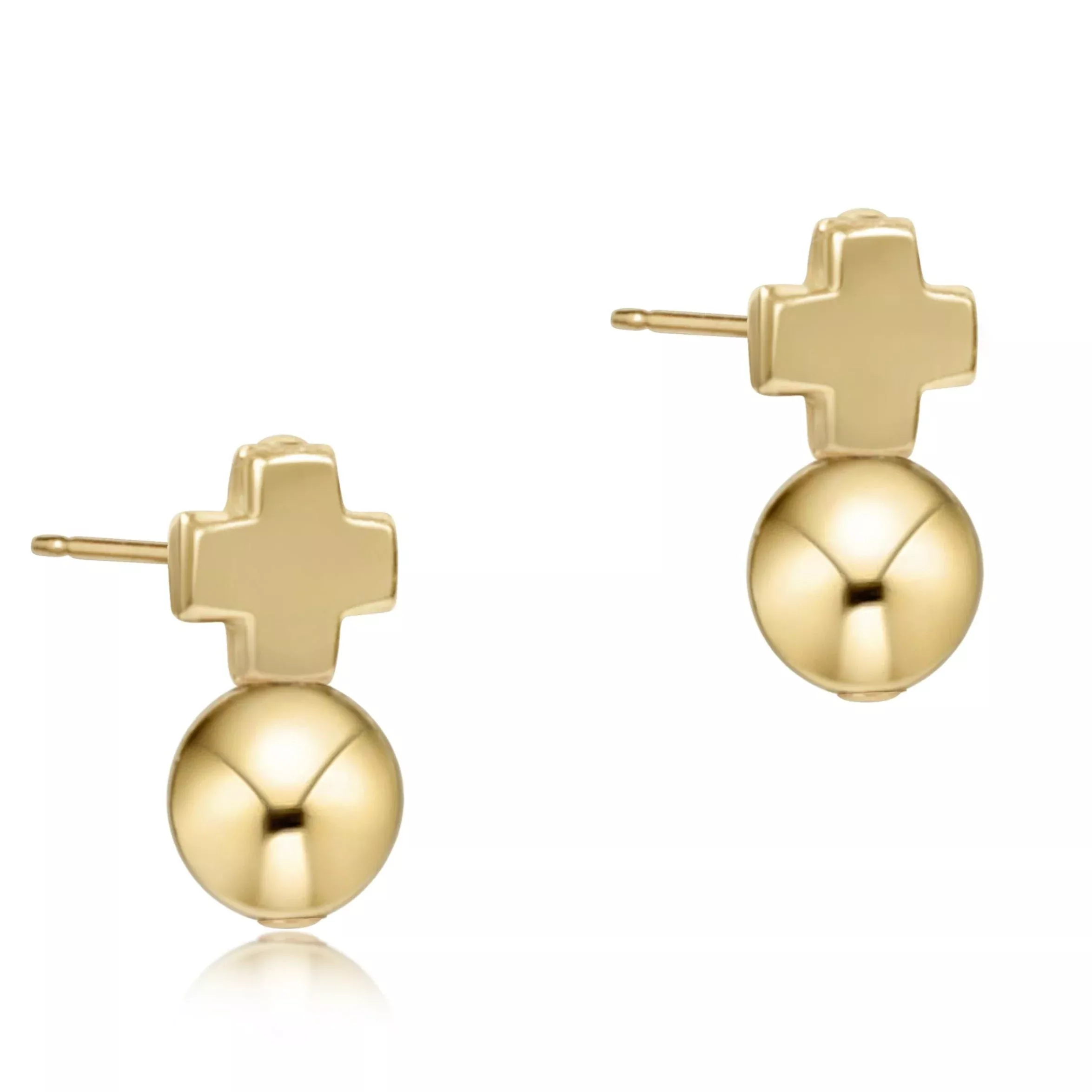 enewton - Signature Cross Gold Stud, Classic Gold