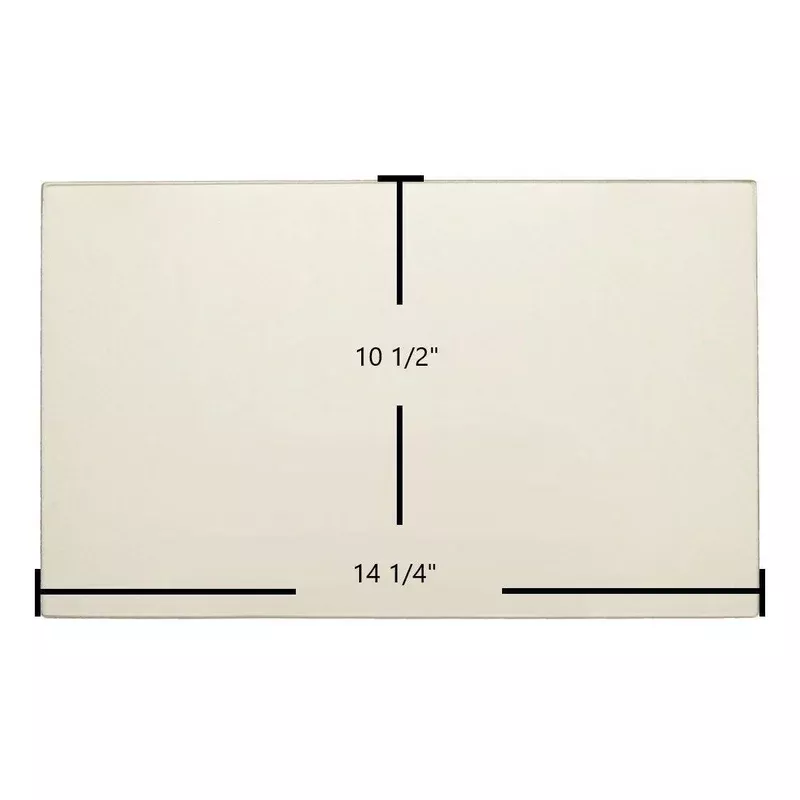 England’s Stove Works 17-VL 25-EP 55-SHPEP 55-TRPEP Ceramic Glass Panel (14 1/4″ x 10 1/2″) | AC-G40 OEM Center Replacement