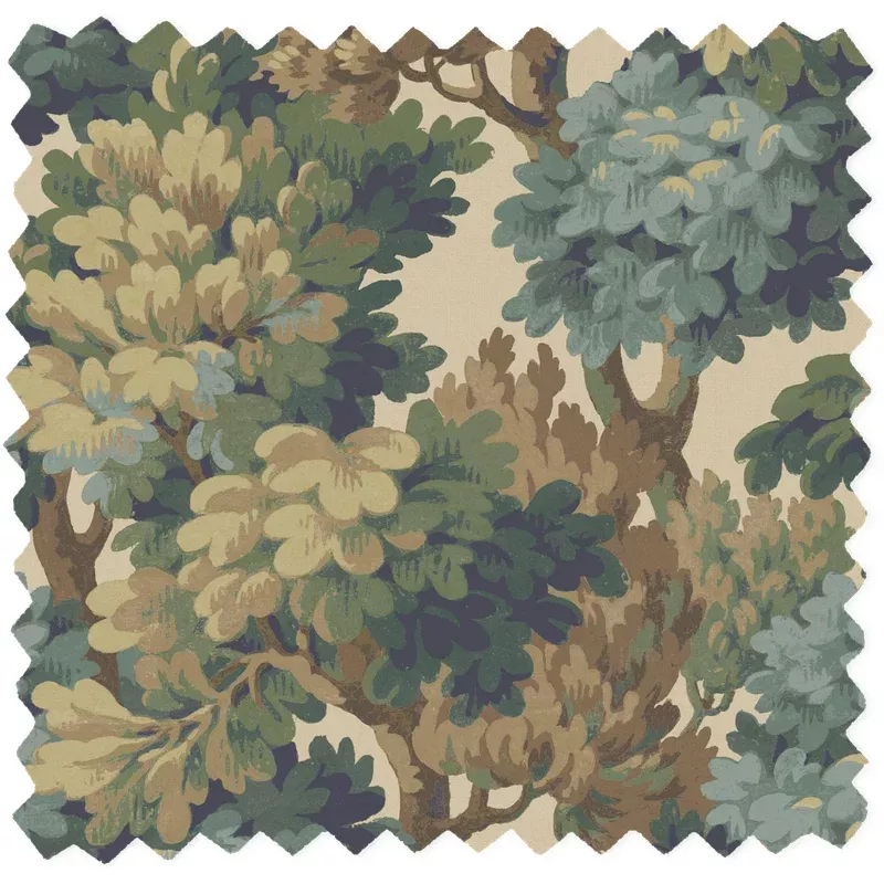 Ennerdale Forest Green Linen Fabric
