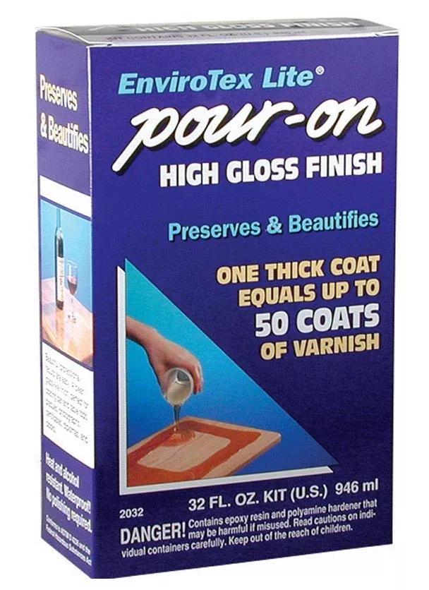 EnviroTex Lite 2032 Pour-On High Gloss Finish, 32 oz