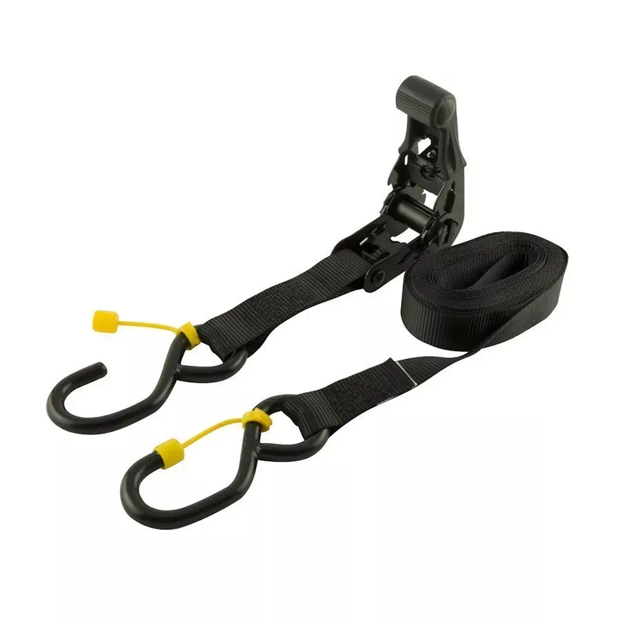 Erickson 1" x 15' Soft Ratcheting Strap with Cap Locks - 1300 lbs (4 Packs)