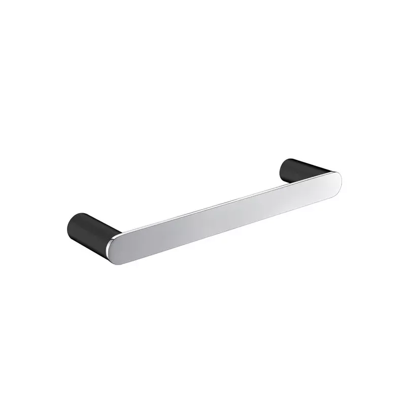 Esperia Solid Brass Black & Chrome Towel Rail 300mm