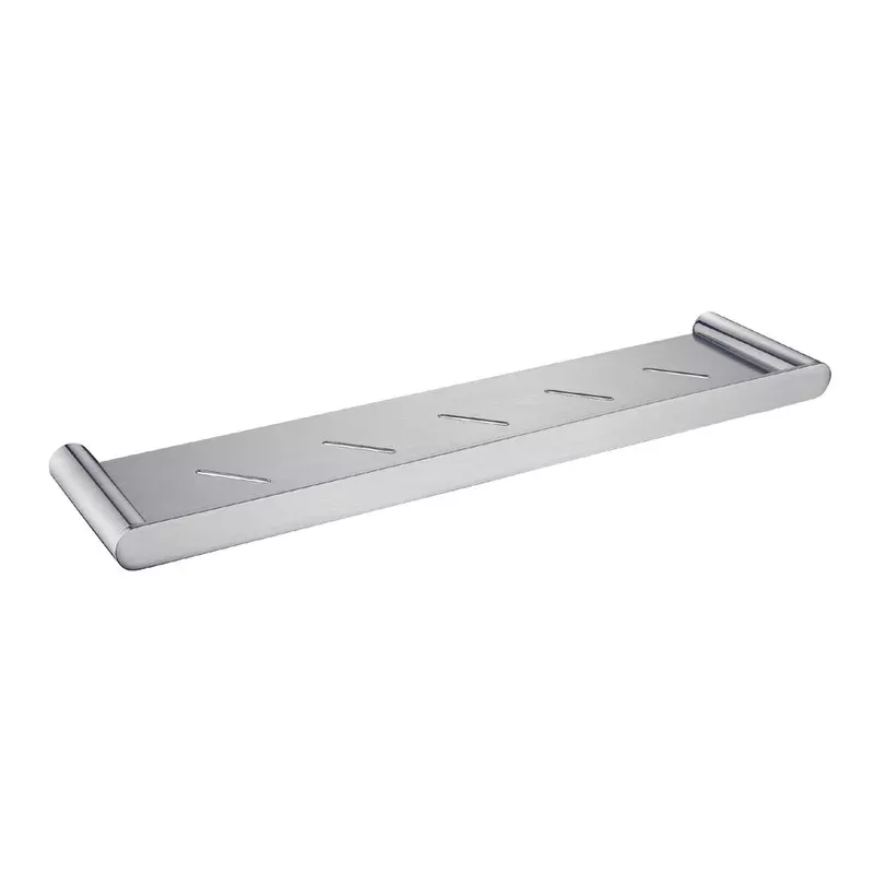 Esperia Solid Brass Brushed Nickel Towel Shelf