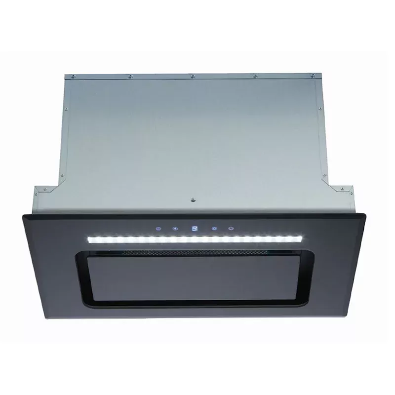 Euromaid 52cm Black Glass Undermount Rangehood