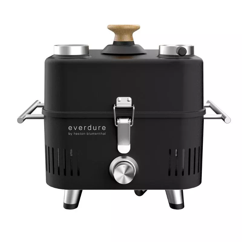 Everdure Cube Proflame 360 Portable Gas Grill With Roasting Hood(HBECUBEG3B) Black