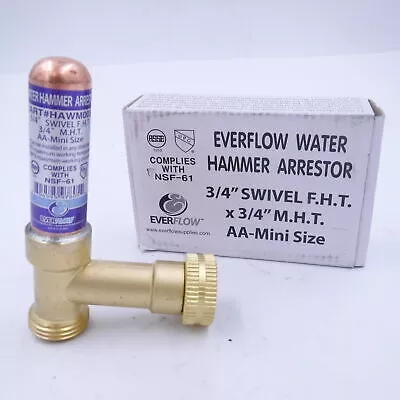 Everflow IBXN0056 Water Hammer Arrestor, 3/4″, Copper