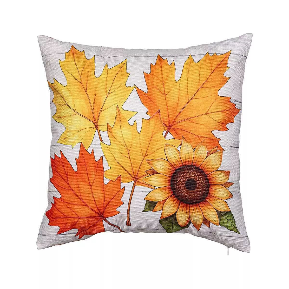 Evergreen Hello Fall Leaves Pillow Cover