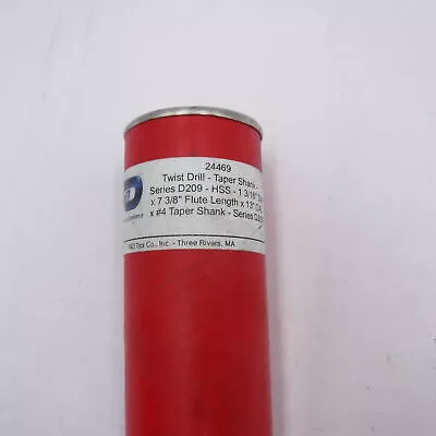 F&D Twist Drill Taper Shank Series D209 1-3/16″ Dia x 7-3/8″ Length x 13″ OAL
