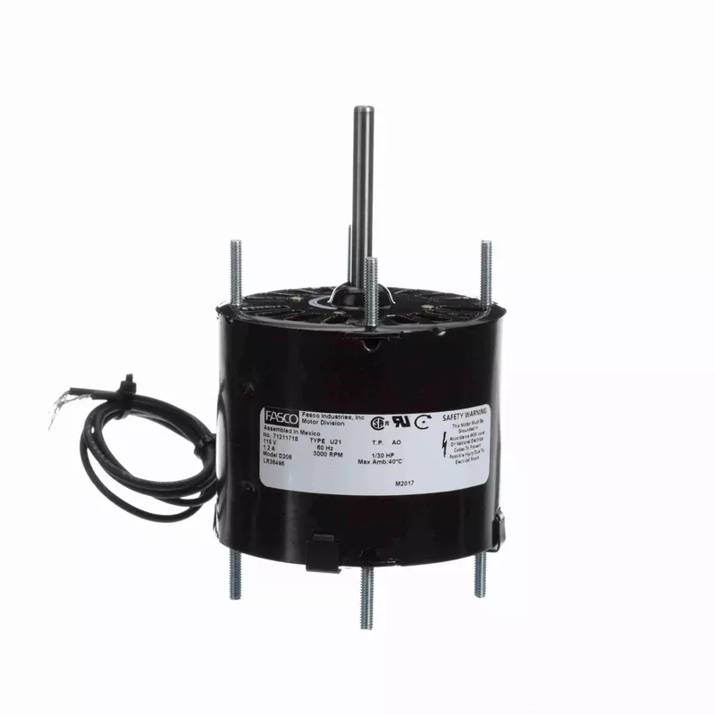 Fasco Motor 1M206 1/30 HP 1-Speed Replacement Motor (3.3″ O.D.) | OEM Regal/Fasco D206