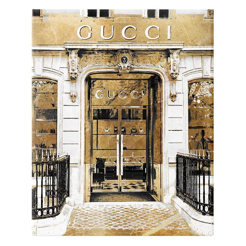 Fashion Store Front Canvas Wall Art, 12x16