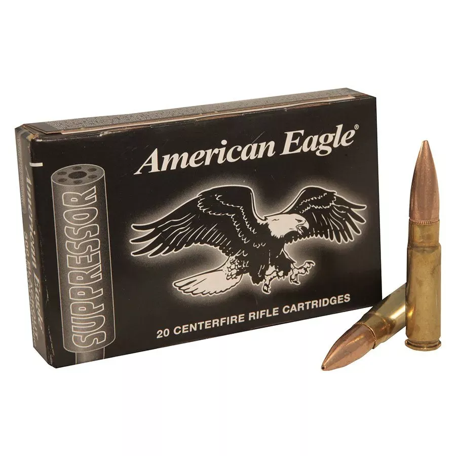 Federal American Eagle Rifle Suppressor OTM Rifle Ammunition