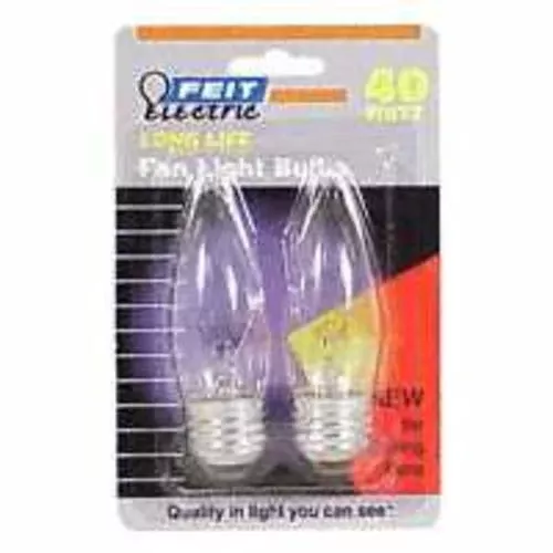 Feit ElectricBP40ETC/CF B-11 Incandescent Torpedo Fan Bulb 40W Clear Cd/2