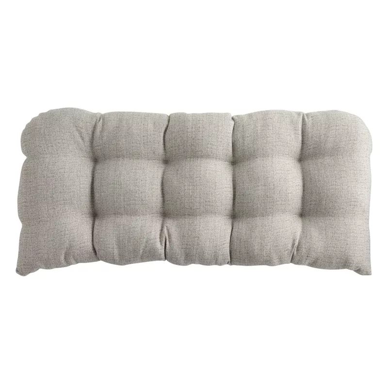 Fiddlestix Linen Premium Outdoor Wicker Settee Cushion