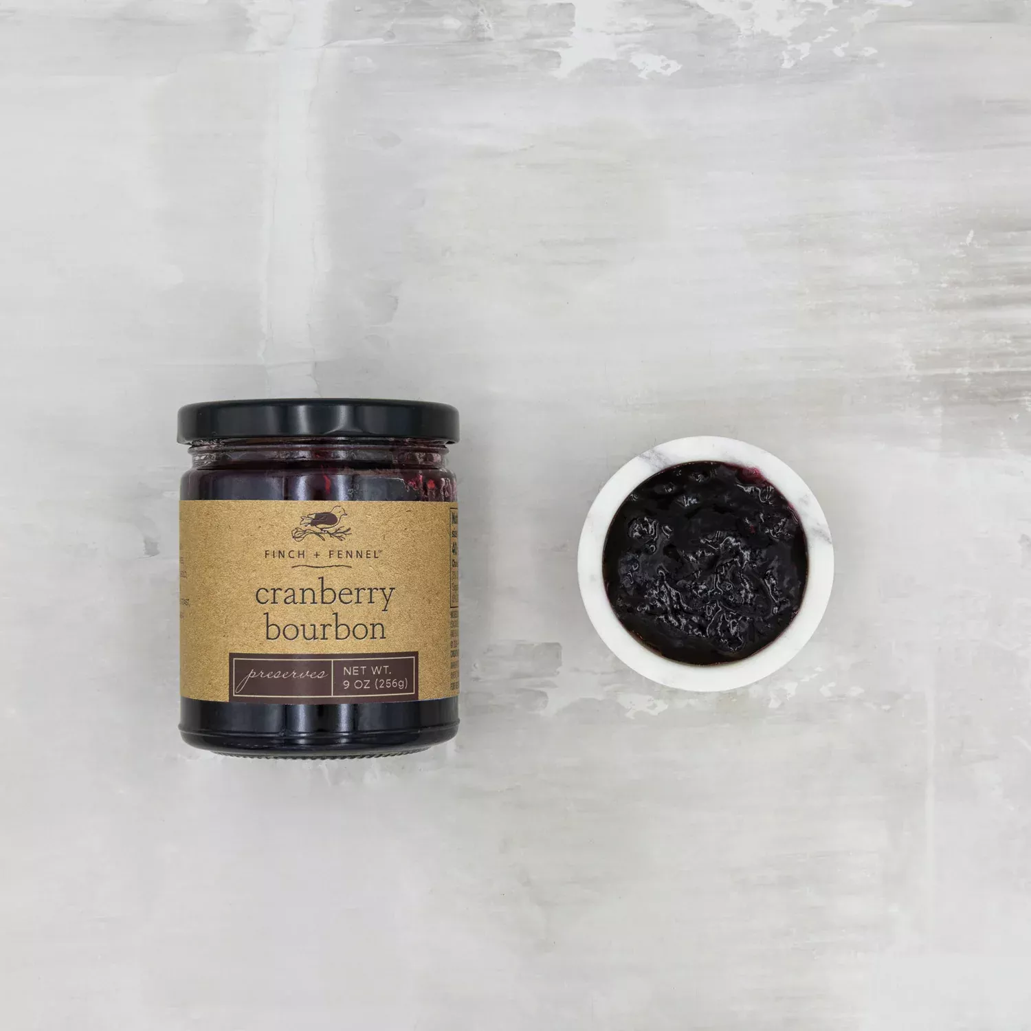 Finch + Fennel - Cranberry Bourbon Preserves