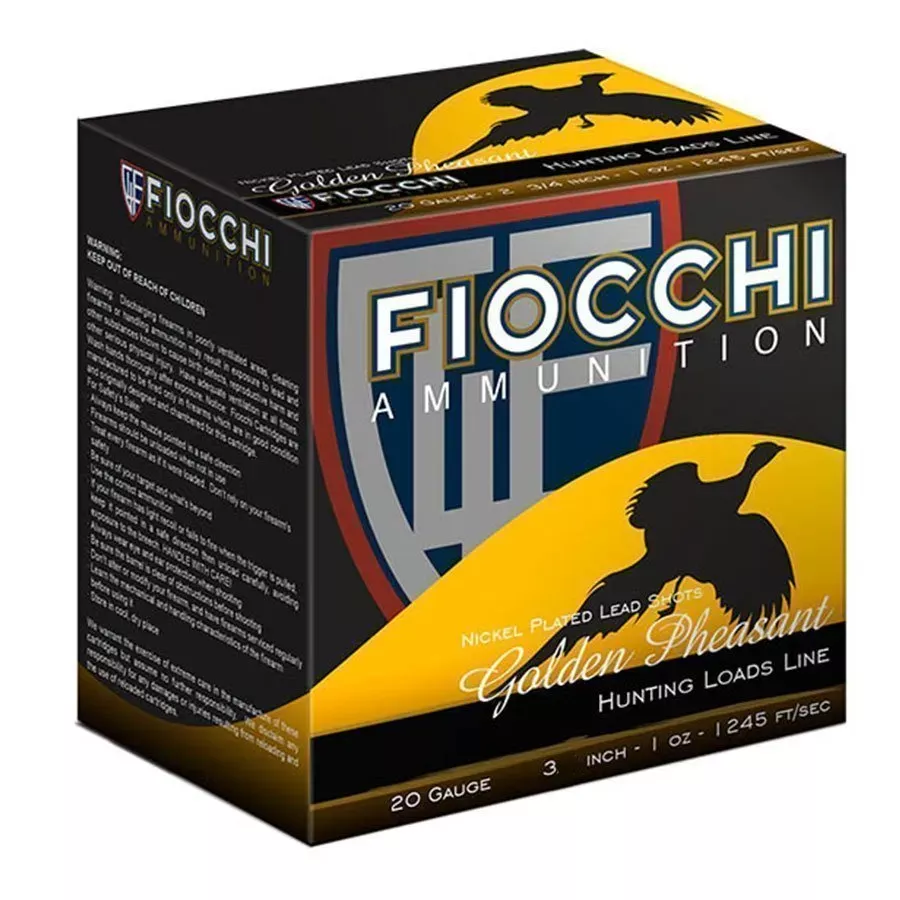 Fiocchi 20 Gauge Golden Pheasant 3" Shotshells