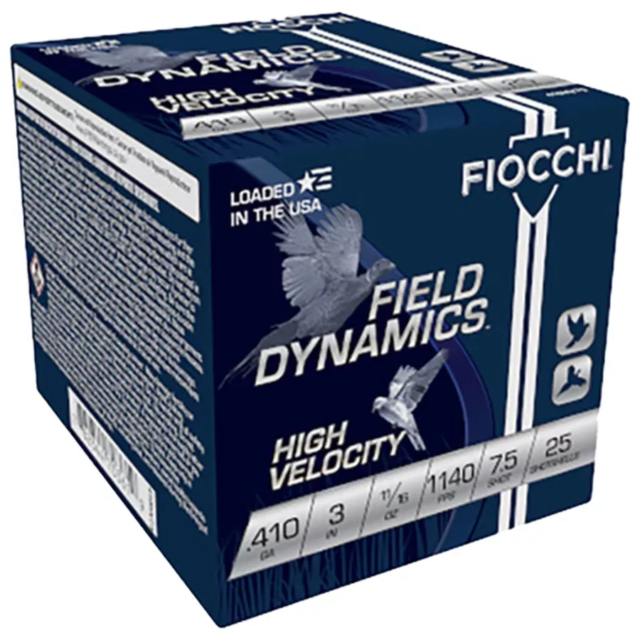 Fiocchi Field Dynamics High Velocity Load Shells - .410 ga - 3" - 11/16 oz #6 Shot