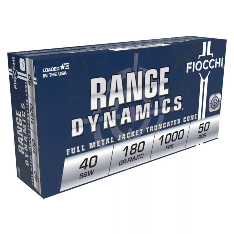 Fiocchi Shooting Dynamics Centerfire FMJTC Pistol Ammuntion
